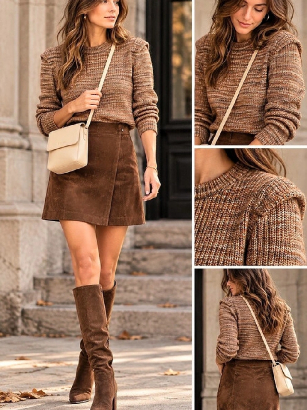 Madewell Space-Dyed Prentiss Pullover Sweater Brown Wool Blend XL